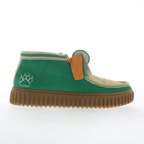 Clarks Torhill HI Stranger Things 26181026 Mens Green Suede Chukkas Boots