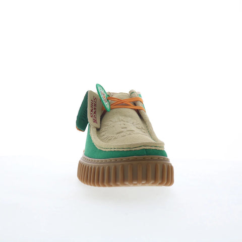 Clarks Torhill HI Stranger Things 26181026 Mens Green Suede Chukkas Boots