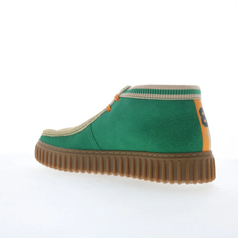 Clarks Torhill HI Stranger Things 26181026 Mens Green Suede Chukkas Boots
