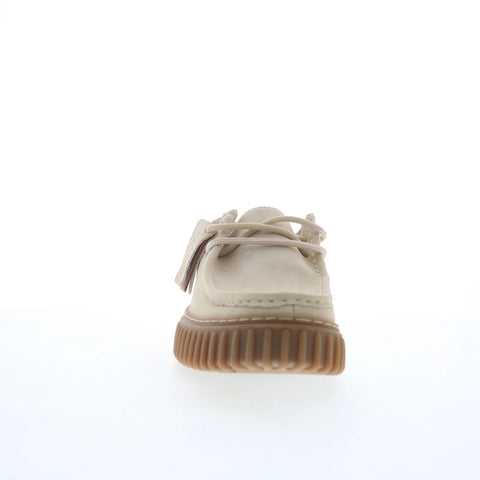 Clarks Torhill LO 26180906 Mens Beige Suede Oxfords & Lace Ups Casual Shoes