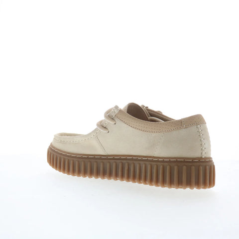 Clarks Torhill LO 26180906 Mens Beige Suede Oxfords & Lace Ups Casual Shoes
