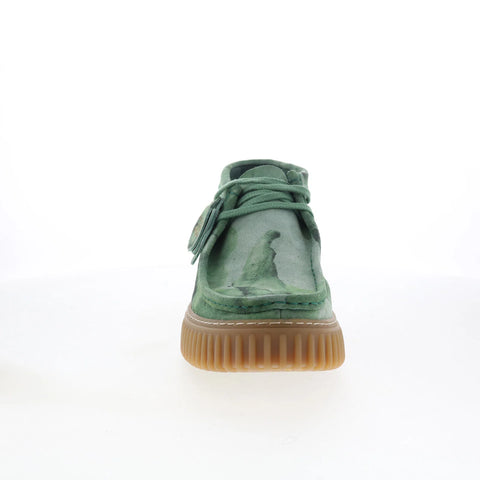 Clarks Torhill Tor 26180457 Mens Green Suede Lace Up Chukkas Boots