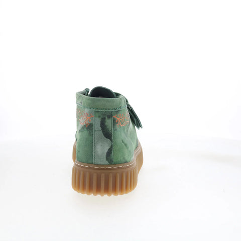 Clarks Torhill Tor 26180457 Mens Green Suede Lace Up Chukkas Boots