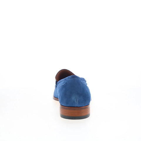 Mezlan Torino 20823 Mens Blue Suede Loafers & Slip Ons Casual Shoes