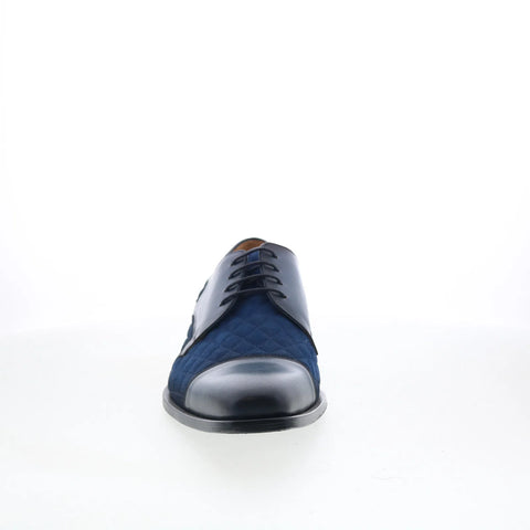 Mezlan Torino 21022 Mens Blue Leather Lace Up Oxfords & Lace Ups Casual Shoes