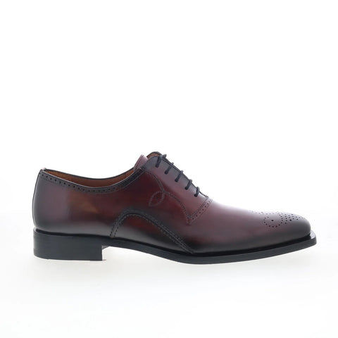 Mezlan Torino 21097 Mens Red Leather Lace Up Oxfords & Lace Ups Casual Shoes