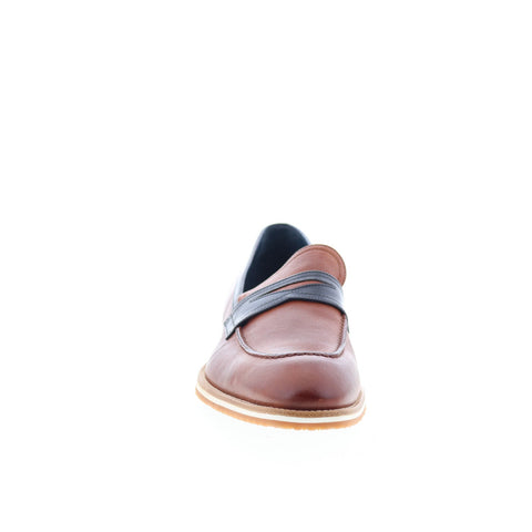 Zelli Italia Torino Slip On Loafer Mens Brown Loafers & Slip Ons Penny Shoes