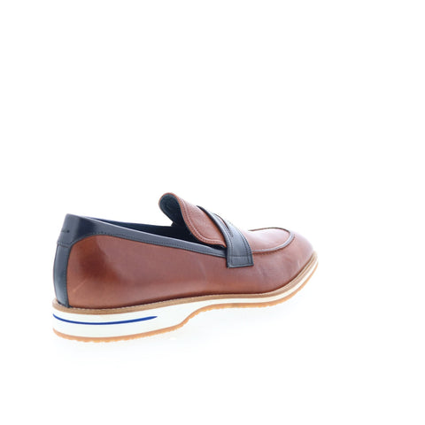 Zelli Italia Torino Slip On Loafer Mens Brown Loafers & Slip Ons Penny Shoes
