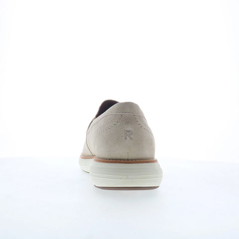 Rockport Total Motion Cadwyn Mens Beige Suede Loafers & Slip Ons Penny Shoes