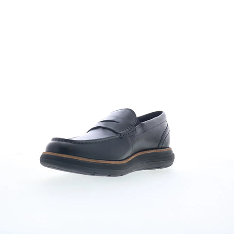 Rockport Total Motion Cadwyn Mens Black Loafers & Slip Ons Penny Shoes