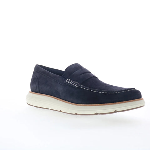 Rockport Total Motion Cadwyn Mens Blue Loafers & Slip Ons Penny Shoes