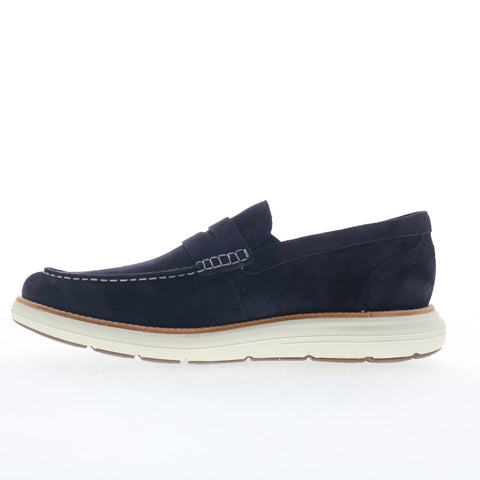 Rockport Total Motion Cadwyn Mens Blue Loafers & Slip Ons Penny Shoes