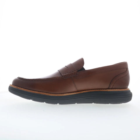 Rockport Total Motion Cadwyn Mens Brown Loafers & Slip Ons Penny Shoes
