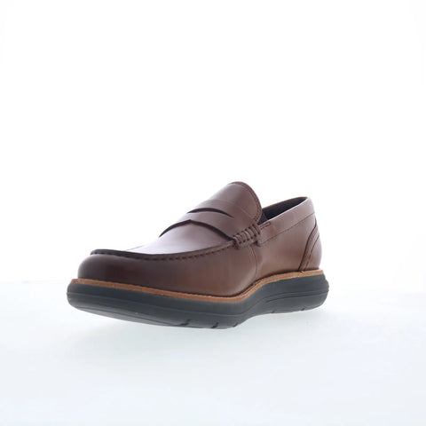 Rockport Total Motion Cadwyn Mens Brown Loafers & Slip Ons Penny Shoes