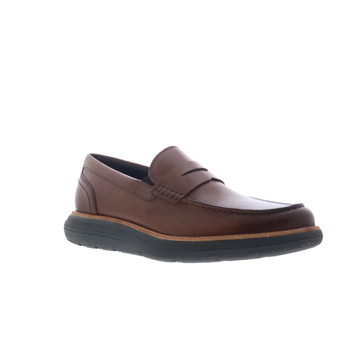 Rockport Total Motion Cadwyn Mens Brown Loafers & Slip Ons Penny Shoes
