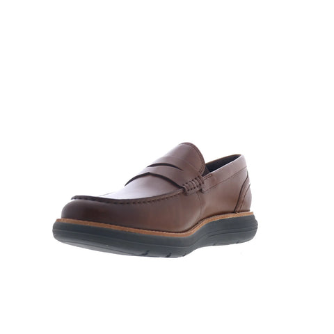 Rockport Total Motion Cadwyn Mens Brown Loafers & Slip Ons Penny Shoes