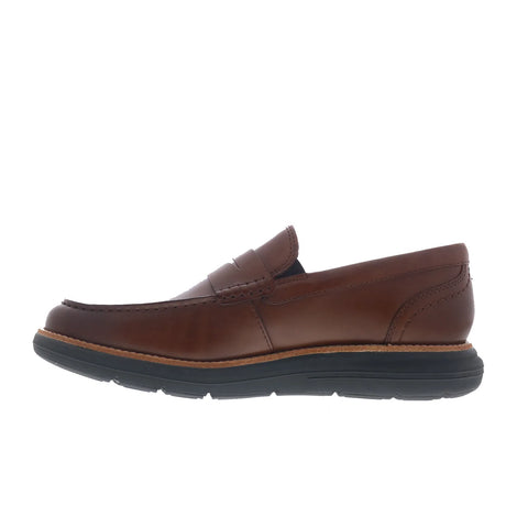 Rockport Total Motion Cadwyn Mens Brown Loafers & Slip Ons Penny Shoes