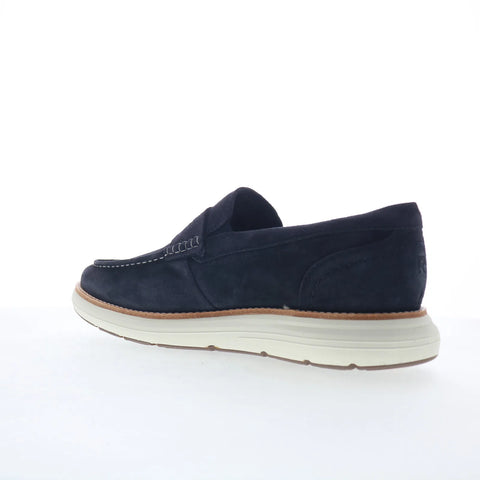 Rockport Total Motion Cadwyn Mens Blue Wide Loafers & Slip Ons Penny Shoes