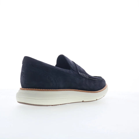 Rockport Total Motion Cadwyn Mens Blue Wide Loafers & Slip Ons Penny Shoes