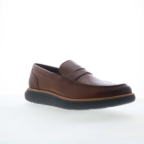 Rockport Total Motion Cadwyn Mens Brown Loafers & Slip Ons Penny Shoes