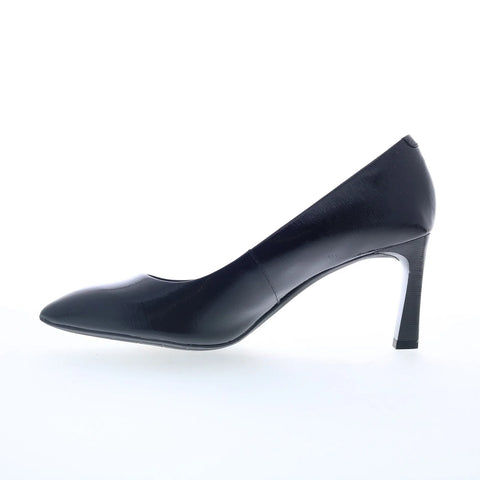 Rockport Total Motion Sheenhan Pump Womens Black Wide Pumps Heels Shoes