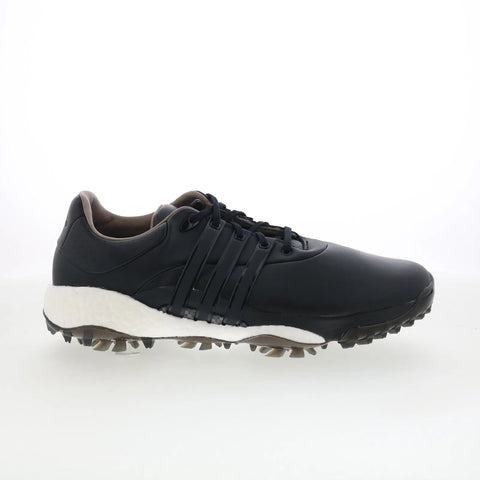 Adidas Tour360 22 GZ3158 Mens Black Leather Lace Up Athletic Golf Shoes