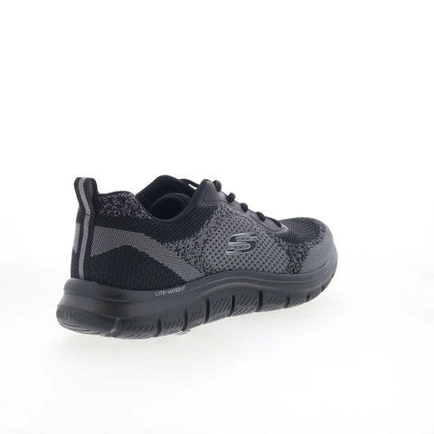Skechers Track - Glendor 232699-BBK Mens Black Lifestyle Sneakers Shoes