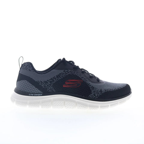 Skechers Track - Glendor 232699-BKRD Mens Black Lifestyle Sneakers Shoes
