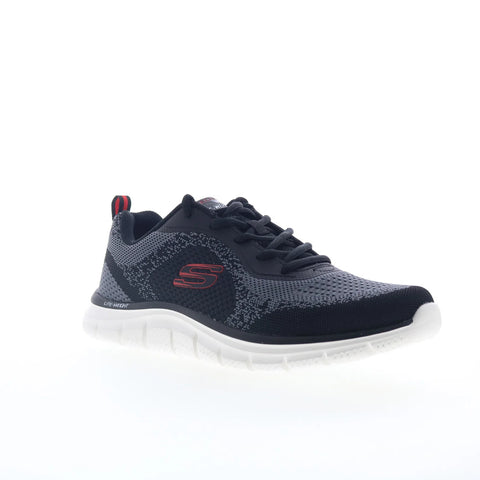 Skechers Track - Glendor 232699-BKRD Mens Black Lifestyle Sneakers Shoes