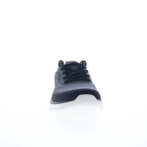 Skechers Track - Glendor 232699-BKRD Mens Black Lifestyle Sneakers Shoes