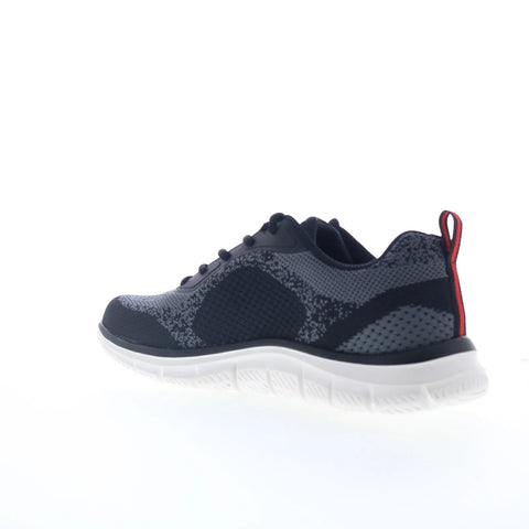 Skechers Track - Glendor 232699-BKRD Mens Black Lifestyle Sneakers Shoes