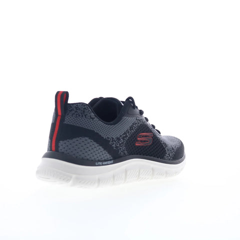 Skechers Track - Glendor 232699-BKRD Mens Black Lifestyle Sneakers Shoes