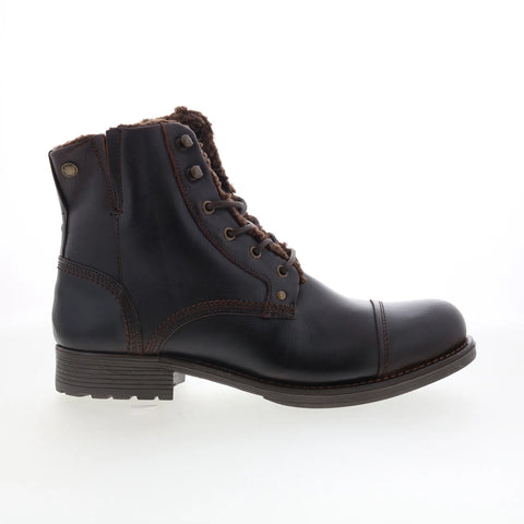 Pajar Track 78216 Mens Brown Mesh Lace Up Casual Dress Boots