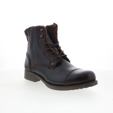 Pajar Track 78216 Mens Brown Mesh Lace Up Casual Dress Boots