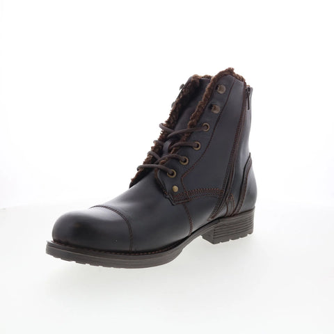 Pajar Track 78216 Mens Brown Mesh Lace Up Casual Dress Boots