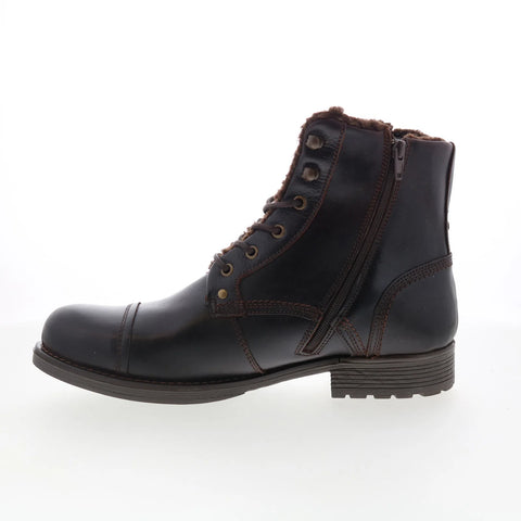 Pajar Track 78216 Mens Brown Mesh Lace Up Casual Dress Boots