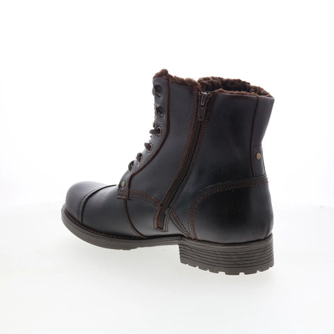 Pajar Track 78216 Mens Brown Mesh Lace Up Casual Dress Boots