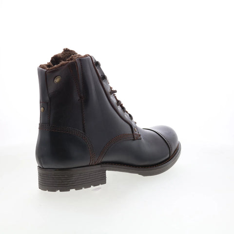 Pajar Track 78216 Mens Brown Mesh Lace Up Casual Dress Boots