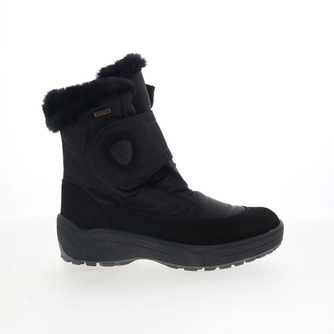Pajar Track 78215 Mens Black Canvas Slip On Casual Dress Boots