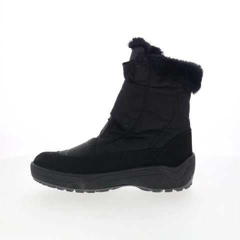 Pajar Track 78215 Mens Black Canvas Slip On Casual Dress Boots