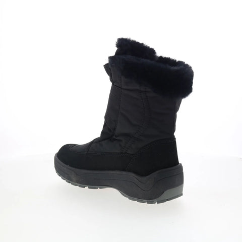 Pajar Track 78215 Mens Black Canvas Slip On Casual Dress Boots