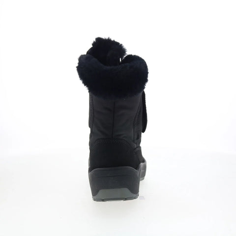 Pajar Track 78215 Mens Black Canvas Slip On Casual Dress Boots
