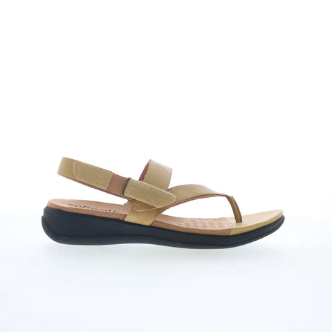 Softwalk Tracy S2517-733 Womens Yellow Leather Slingback Sandals Shoes