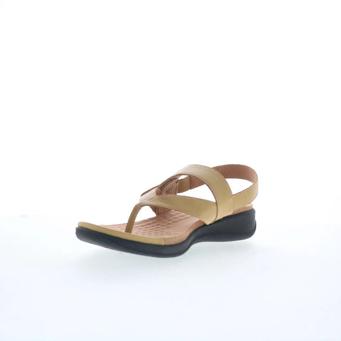 Softwalk Tracy S2517-733 Womens Yellow Leather Slingback Sandals Shoes