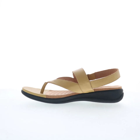 Softwalk Tracy S2517-733 Womens Yellow Leather Slingback Sandals Shoes