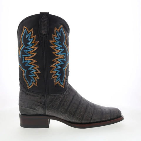 Dingo Trail Boss DI-108 Mens Black Extra Wide Leather Cowboy Western Boots
