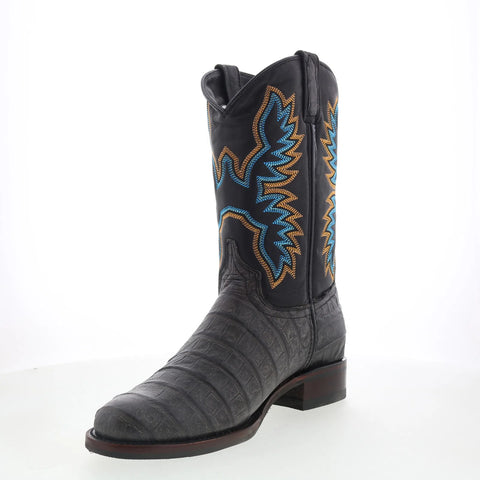 Dingo Trail Boss DI-108 Mens Black Extra Wide Leather Cowboy Western Boots