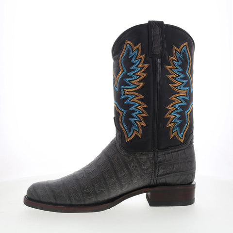 Dingo Trail Boss DI-108 Mens Black Extra Wide Leather Cowboy Western Boots