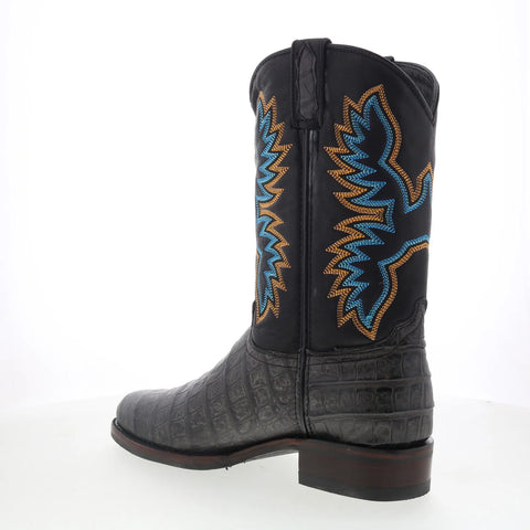 Dingo Trail Boss DI-108 Mens Black Extra Wide Leather Cowboy Western Boots