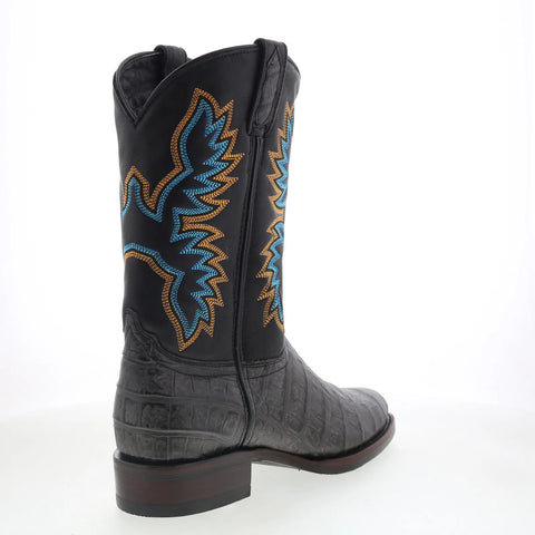 Dingo Trail Boss DI-108 Mens Black Extra Wide Leather Cowboy Western Boots